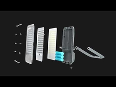 Holofote solar com carcaça de alumínio TK07 KCD com carregamento rápido e interruptor automático