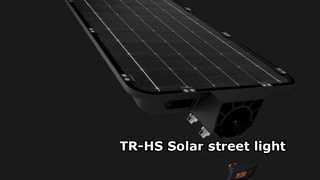 TR-HS atualiza iluminação externa! Luz de rua com painel solar Topcon de alta eficiência