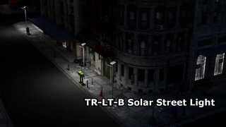 TR-LT-B Luz de rua solar para todos os climas com indicador de carga e interruptor à prova d'água