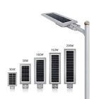 100 W 200 W 300 W Solar Powered LED Street Lights SMD2835 LiFePO4 Battery