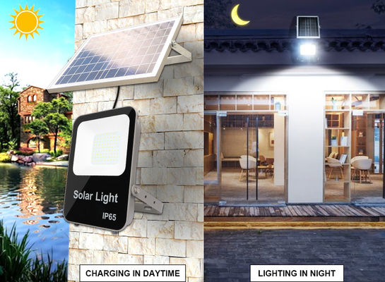 Bridgelux Chip 6500k 30w Solar Outdoor Flood Lights With On Off Switch IP65 waterproof outdoor garden lights